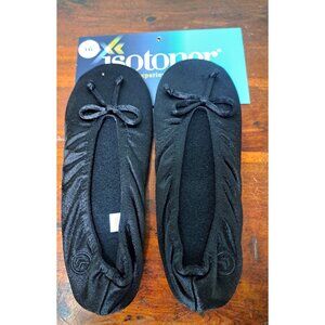 Isotoner Classic Satin Ballerina Slippers Periwinkle Large 8-9 Bridesmaid Bride